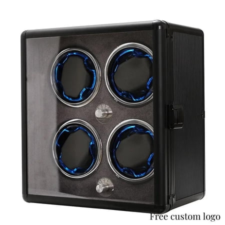 Low Key Luxury High-quality Aluminum Alloy Frame Watch Winders Watches Organizer Storage Case Box Personalized Customizable Logo