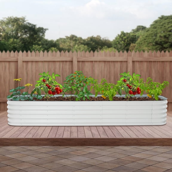 Raised Garden Bed Kits in Gardens or Courtyards to Grow Various Plants