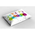 thumbnail image 2 of Ambesonne Gymnastics Pillow Sham, Ribbon Dance Pattern, 36" X 20", Multicolor, 2 of 2