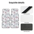thumbnail image 4 of Vsdgher Lilies Flowers Car Foot Mat Set of 4 Pieces Universal Floor Liner Car Accessories Fits Most Cars, Trucks, Vans, sedans, SUV, 4 of 7