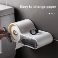 thumbnail image 5 of Wall Mount Toilet Paper Holder Phone Holder Storage Box Self-Adhesive Multifunctional Paper Holder Bathroom Stand, 5 of 5