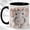 Black, variant on Cute Elephant Coffee Mug, Plush Elephant Mug for Girls and Women, Kawaii Baby Animal with Flower Crown Design, Cozy Gift, Ceramic 11 Oz Cup