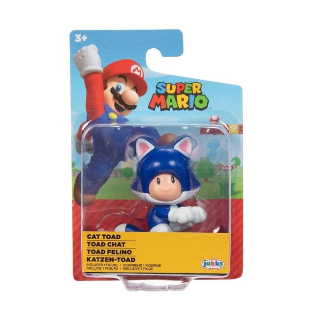 Figura Jakks Pacifc Super Mario Cat Toad 4 Pulgadas