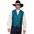 thumbnail image 1 of Scully RW093-TEA-M Mens Rangewear Scarboro Paisley Vest- Teal- Medium, 1 of 3