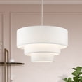 thumbnail image 4 of 55914-91-Livex Lighting-Carrington - 4 Light Pendant In Mid-Century Modern Style-22.5 Inches Tall and 23 Inches Wide-Brushed Nickel Finish, 4 of 13