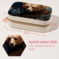 thumbnail image 5 of Bear Velvet Portable Decorative Box with Removable Compartment - Jewelry Stand, Necklace Organizer, and Gift, 5 of 7