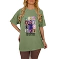 thumbnail image 2 of TayIor Chemises Sw1ft, Tylor Sw1ft Merch, Tylor Sw1ft, Mode Décontractée Imprimée Col Rond Manches Courtes Blouse Femmes Graphique Amateur de Musique TKFASHION Vert Menthe TTTG, 2 of 6
