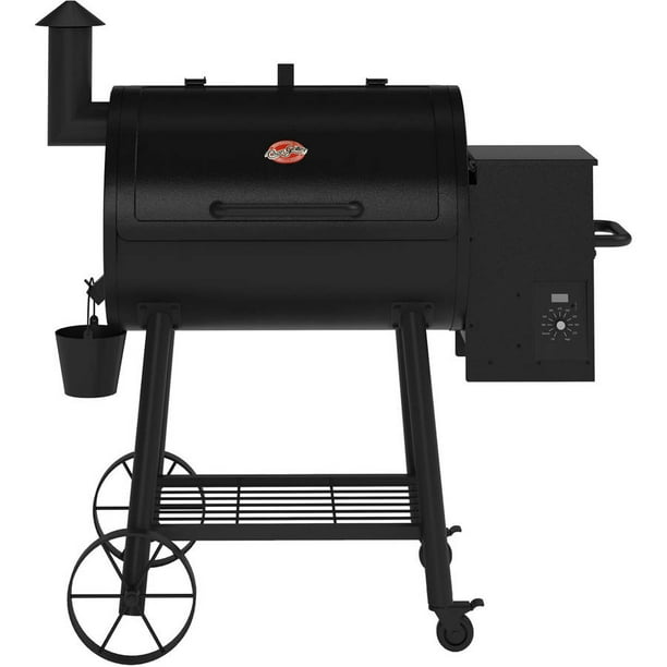 CharGriller HeavyDuty Pellet Grill, Black
