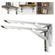 thumbnail image 3 of Yuarrent 2 uds soportes de estante plegables de acero inoxidable de alta resistencia soporte de estante plegable para de trabajo ahorro de espacio Conjuntos de muebles de dormitorio Numero 3 Yuarrent HA024806-03, 3 of 5