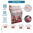 thumbnail image 6 of Red Gnomes Table Runner - 120 Inch Long Valentine Roses Love Leaves Pink Plaid Cotton and Linen Blended Dress Scarves Farmhouse Table Runner for Kitchen Dining, Coffee Table, 13" x 120", 6 of 8