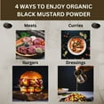 thumbnail image 3 of Organic Black Mustard Seed Powder &ndash; Certified USDA Organic - Rich, Flavorful Indian Spice for Cooking and Seasoning, 3 of 9