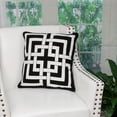 thumbnail image 2 of Parkland Collection Abali Transitional Black and White Pillow Cover With Down Insert, 2 of 9