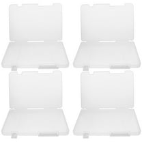 Masteelf 4pcs Documents Box Letter Paper Storage Box A4 File Portable Box A4 Files Paper Storage Organizer