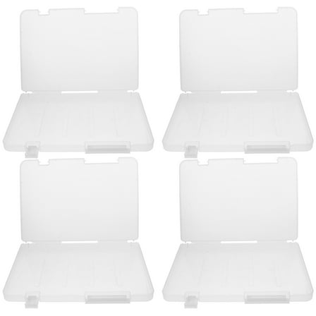 Masteelf 4pcs Documents Box Letter Paper Storage Box A4 File Portable Box A4 Files Paper Storage Organizer