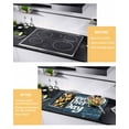 thumbnail image 3 of nqOlkjepod Large Induction Cooktop Protector Mat 31"x24", Happy Father's Day Stove Top Covers for Electric Stove, Dark Blue Shabby Graffiti Decorative Stove Burner Cover Mats, Glass Top Stove Cover, 3 of 8