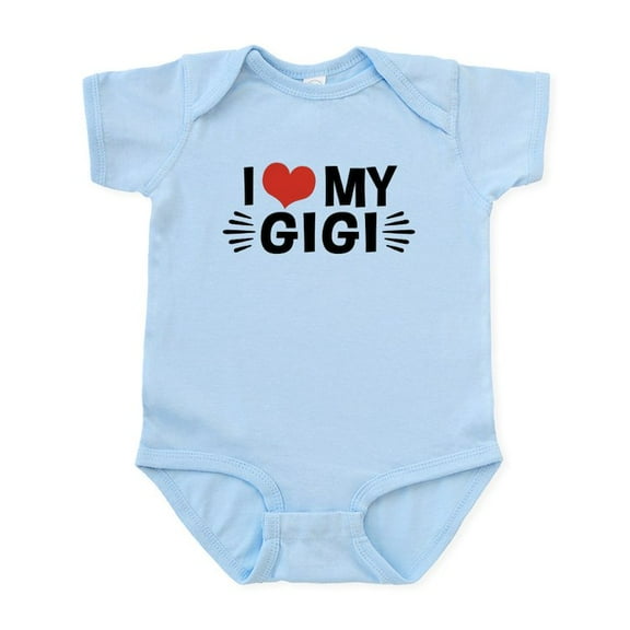 CafePress - I Love My Gigi Infant Bodysuit - Baby Light Bodysuit, Size Newborn - 24 Months