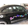 thumbnail image 4 of QTH 40 Car Flowers Daisy Bright Rainbow SET sticker Decals VW Boat Golf Cart Kayak USA, 4 of 4