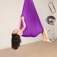thumbnail image 4 of Columpio de terapia interior para niños, niños y adolescentes, hamaca suave con necesidades especiales para niños, yoga, integración sensorial, camping al aire libre, 4 of 7