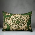 thumbnail image 2 of Creative Products Large Green Cream Star Pattern 14x20 Indoor / Outdoor Pillow, 2 of 3
