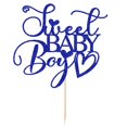 thumbnail image 3 of Decoración para tartas Dxsdgetue Sweet Baby Boy Blue Glitter Oh Boy, 3 of 8
