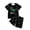 Black, variant on Boys Dinosaur Print T Shirt and Shorts Outfits Set for Casual Wear and Sports Boys Sweat Suits 7-8 6-7 Years