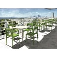 thumbnail image 4 of Luxury Commercial Living 28" Beige Stackable Square Outdoor Patio Dining Table, 4 of 5