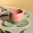 thumbnail image 4 of de Tulipán de Café de Cerámica con Forma de Flor de 300 Ml, Platillo para de Té, de Cerámica para Beber, de Tulipán,C, 4 of 5