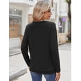 thumbnail image 6 of Zeagoo Plus Size Womens Tops Crew Neck Solid Ladies Tops and Blouses Long Sleeve Tunic Tops To Wear With Leggings, 6 of 6