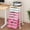 Pink, variant on Rolling Storage Cart with 5 Drawers, Heavy Duty Metal Utility Cart on Lockable Wheels with Wooden Top, Plastic Drawer Organizer Trolley for Office Living Room Classroom Craft Organization White