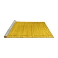 thumbnail image 2 of Ahgly Company Machine Washable Indoor Rectangle Abstract Yellow Modern Area Rugs, 2' x 4', 2 of 4