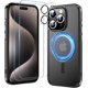 thumbnail image 1 of MOZOTER Funda magnética 6 en 1 para iPhone 15 Pro transparente, [Compatible con Magsafe] [Anti amarilleamiento] [Protectores de pantalla+Protectores de lente de cámara] Funda delgada a prueba de golpe, 1 of 4