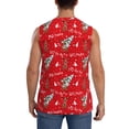 thumbnail image 4 of Fotbe Christmas Deer 1 Men's Camiseta sin Mangas Estampada para Hombres, Playera Casual para Gimnasio, Entrenamiento, Playa-Medium, 4 of 7