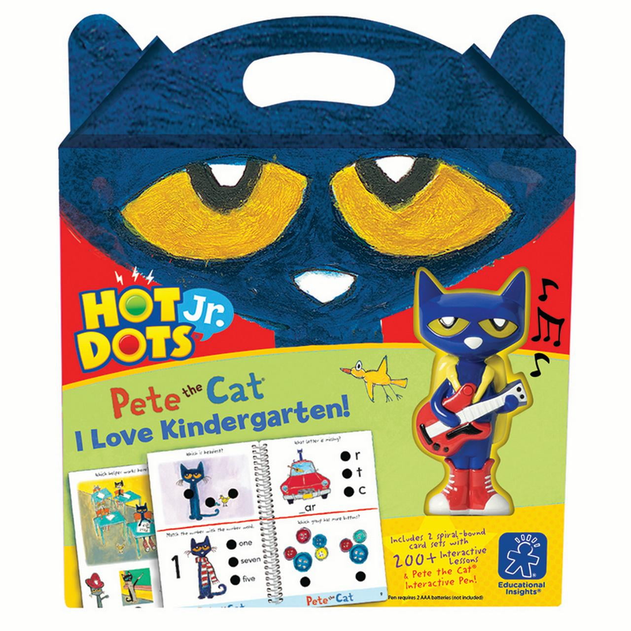 Educational Insights Hot Dots Jr Pete The Cat I Love Preschool Card Set Age 3-4 