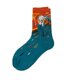 thumbnail image 1 of Calcetines de algodón con estrellas para hombre, calcetines con pinturas famosas, calcetines con pintura al óleo de Mona Lisa, calcetines para hombre, 1 of 6
