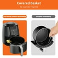 thumbnail image 3 of Air Fryer Replacement Basket and Tray for Ninja AF101, Air Fryer Accessories for Ninja AF101, Non-Stick 4 Qt Basket with Cover and Grill Pan, Dishwasher-Safe Replacement Parts, 3 of 7