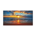 thumbnail image 4 of Sunrise On The Beach Ocean Canvas Wall Art for Home Decor Ready-to-Hang, 4 of 18