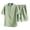 Green, variant on PBNBP Men Linen Suits 2 Piece Tracksuit Crewneck Short Sleeve Buttons Shirts Elastic Drawstring Shorts Outfits Sports Wear Summer Yoga Tracksuits