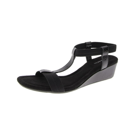 Style & Co. Womens Voyage Padded Insole Textured Wedge Sandals