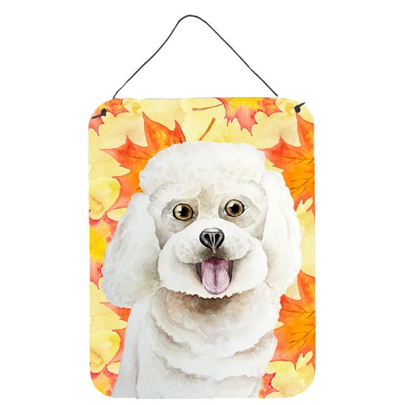 Bichon Frise Fall Wall or Door Hanging Prints