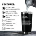 thumbnail image 2 of Funny Gift for Bosses, Managers, and Directors Funny Gift 20 OZ Insulated Tumbler Stainless Steel Vacuum Tumbler Travel Coffee Mugs Christmas Gifts for coworkers men (Black), 2 of 6