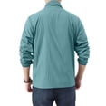 thumbnail image 4 of GrmtClth Mens Loose Fit Breathable Stand Collar Zip Up Jacket Lightweight Quick Dry Windproof Sun Protection Coat For Outdoor Vacation Commute Wear Light Blue S, 4 of 9