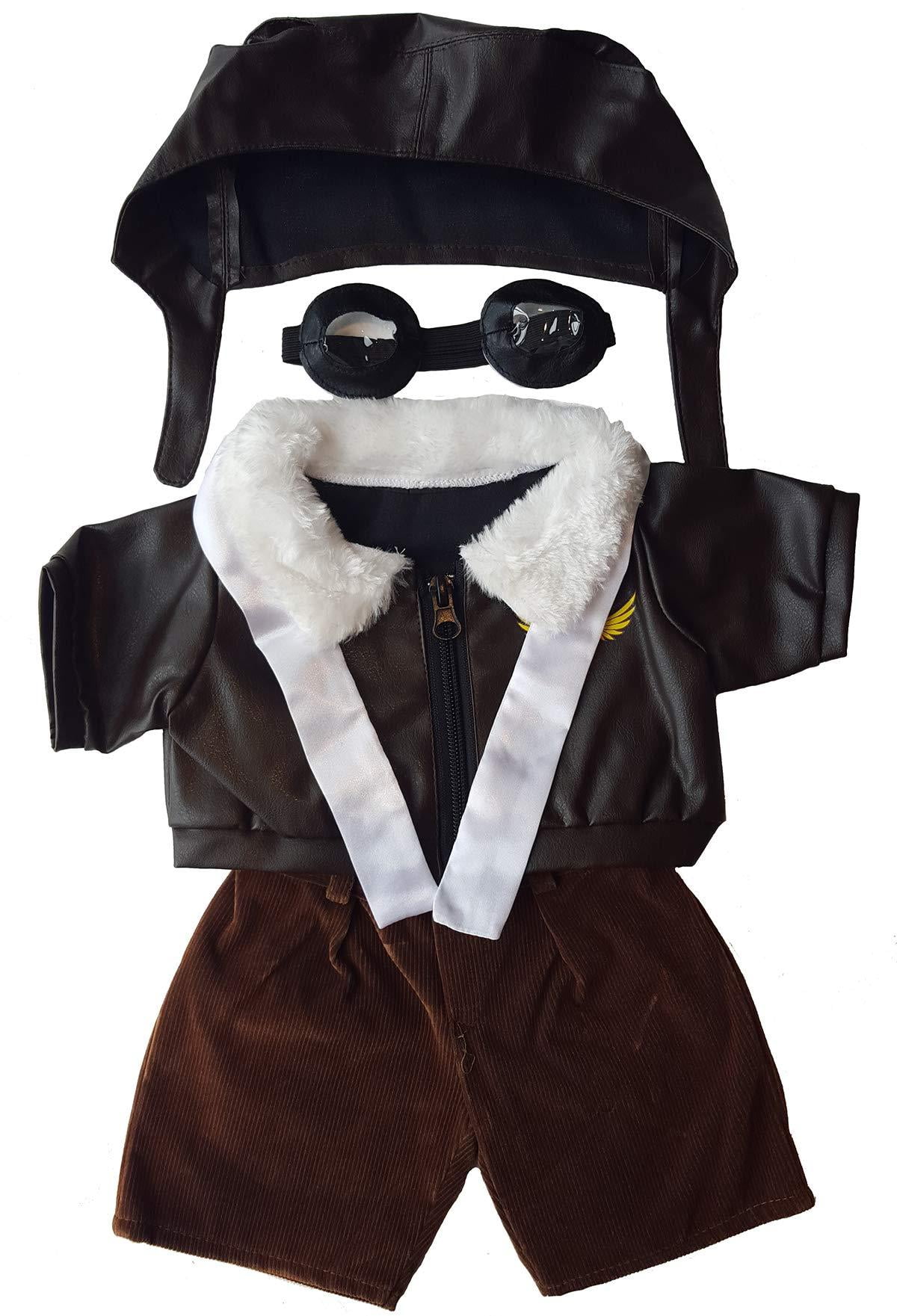 teddy bear pilot outfit