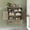 Gray-brown, variant on NEGYLIM Wall Mounted Bathroom Cabinet, Barn Door Storage Cabinet with 2 Drawers & Adjustable Shelf, White