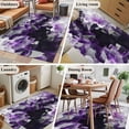 thumbnail image 6 of Purple Black Geometric Area Rug 3x5 Washable Rug Non Slip Modern Abstract Crystals Artwork Large Area Rug Indoor Floor Carpet for Entryway Bedroom Kitchen Living Room Home Office Dining Room Nursery, 6 of 7