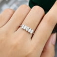thumbnail image 6 of Silvago Jewelry 1.85 Ct Oval Cut Moissanite Engagement Rings - 14K White Gold Plated Rings - Wedding Moissanite Jewelry for Women's - Moissanite Special Occasion Rings - Party Wear Moissanite Ring, 6 of 9