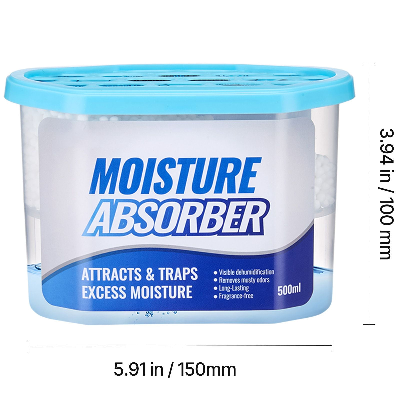 Moisture Absorber Boxes, 10.8 oz Humidity Absorber Boxes(6 Packs), Fragrance Free Dehumidifier Attracts Extra Moisture from Your Bathroom, Closet, and Kitchen