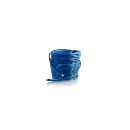 UPC: 0757120431244 | C2G 43124 300FT CAT6 BLUE SOLID SHIELDED PATCH CBL