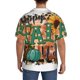 thumbnail image 3 of Balery Happy Fall Y'All Camisa Casual de Manga Corta con Botones para Hombre, Texturizada, Estilo Cubano, para Playa, Verano-X-Large, 3 of 5