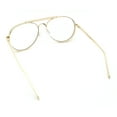 thumbnail image 7 of Iconic Tear Drop Thick Dimensional Metal Rim Racer Fashion Eyeglasses Gold, 7 of 7