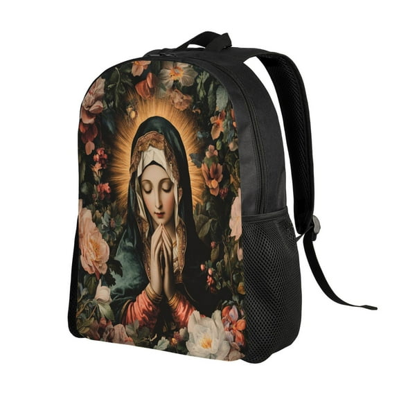 Virgin Mary Backpack Double Shoulder Backpack Durable, Spacious, Ergonomic Design for Travel, Work & Outdoor Use